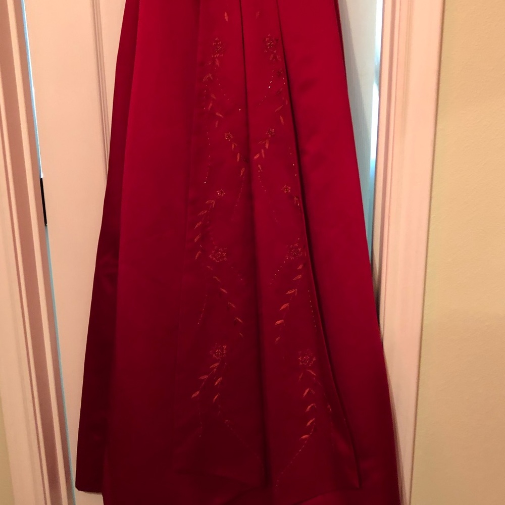 Red Pageant or Prom Dress - Picture 6 of 7